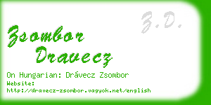 zsombor dravecz business card